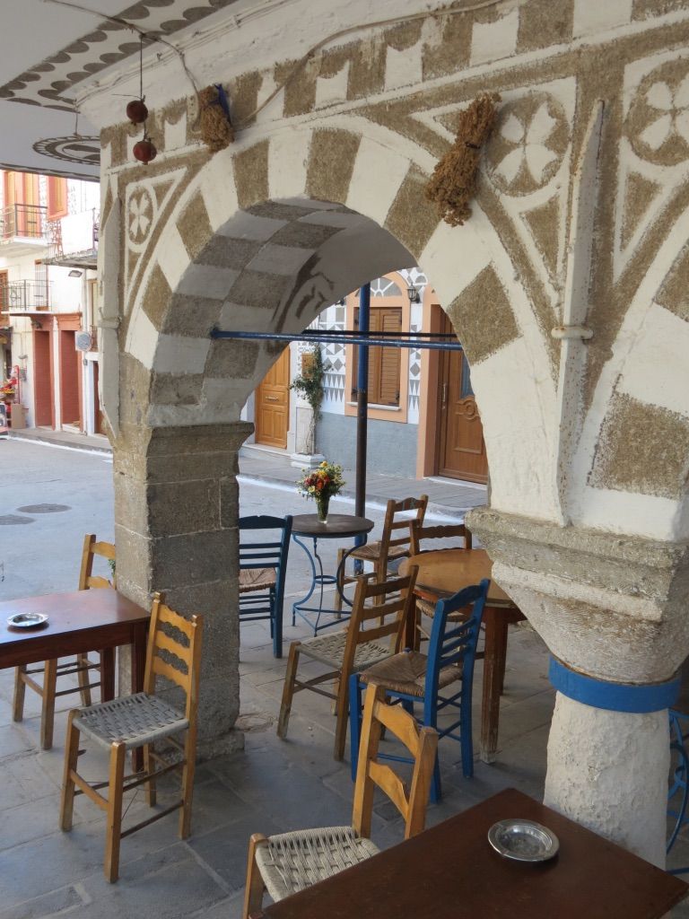 Pyrgi village geometric Xysta façades Pyrgi village geometric Xysta façades